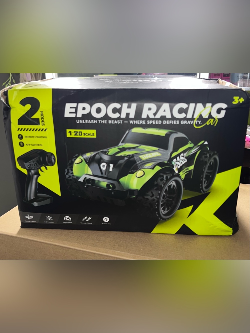 Epoch Racing Lime Green Remote Control Stunt Car